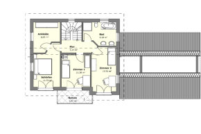 Betz Bau HT  -  Pult B Grundriss DG