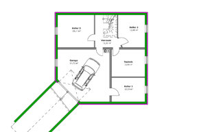 Betz Bau HT  -  Bungalow A Grundriss KG