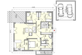 Betz Bau HT  -  Bungalow B Grundriss EG