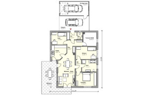 Betz Bau HT  -  Bungalow D Grundriss EG