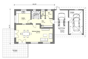 Betz Bau HT  -  Villa A Grundriss EG
