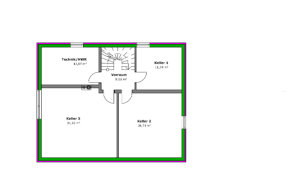 Betz Bau HT  -  Villa B Grundriss KG