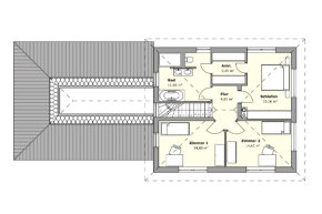 Betz Bau HT  -  Villa D Grundriss DG